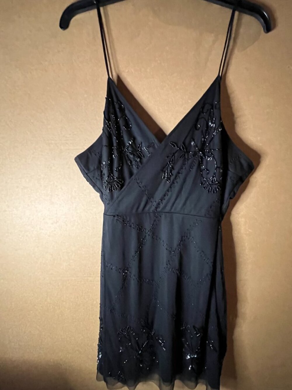 RAGA Black Beaded Cocktail Dress NWT Size 2X
